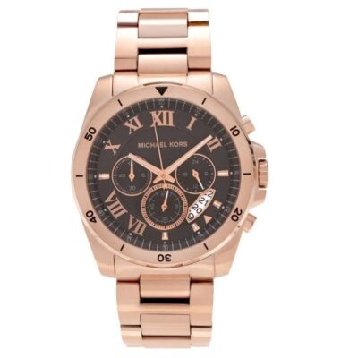 Michael Kors Men's Brecken Chronograph Rose Gold Watch - MK8563